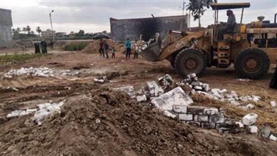 حملات إزالة البناء العشوائي على الأراضي الزراعية بالشرقية 