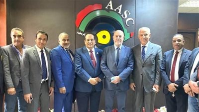 اللواء أحمد ناصر رئيس الأوكسا يستقبل رئيس الاتحاد الدولي للكاراتيه