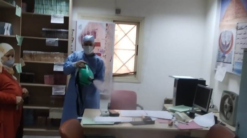 رش وتطهير منطقة آثار