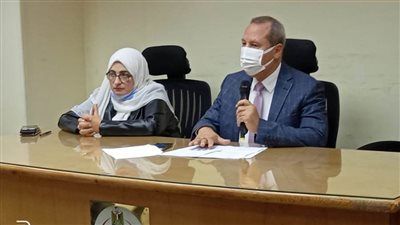 وكيل وزارة الصحة بالدقهلية يناقش خطة عمل المستشفيات