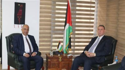 دياب اللوح يستقبل وزير العدل الفلسطيني