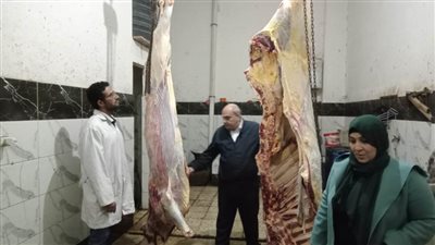 ضبط 300 كيلو لحوم مصابة بالحمى القلاعية والدرن خلال حملة بالدقهلية