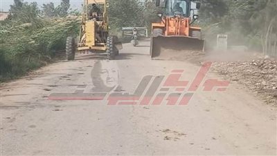 استمرار حملات تمهيد الطرق بسيدي غازي في كفر الشيخ
