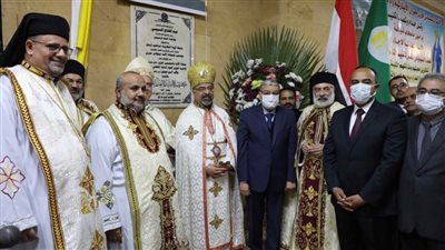 بحضور سفير الفاتيكان محافظ المنيا يفتتح كنيسة السيدة العذراء مريم