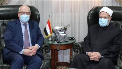 مفتي الجمهورية يستقبل المستشار الديني للخارجية الفرنسية لبحث تعزيز التعاون