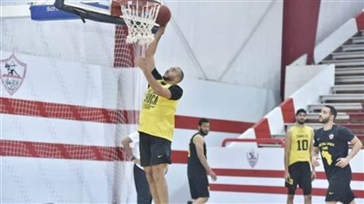 سلة الزمالك يختتم استعداداته للقاء الجزيرة بدوري السوبر