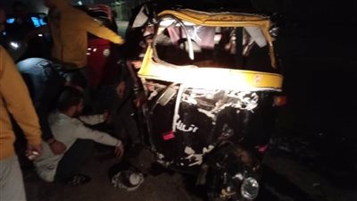 إصابة 3 سائقين في سباق تكاتك بطريق شبين القناطر