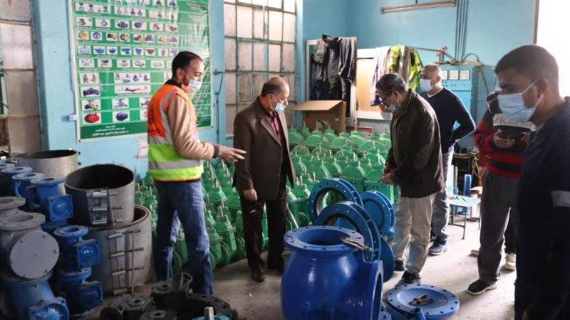 درة.. يتفقد ورشة