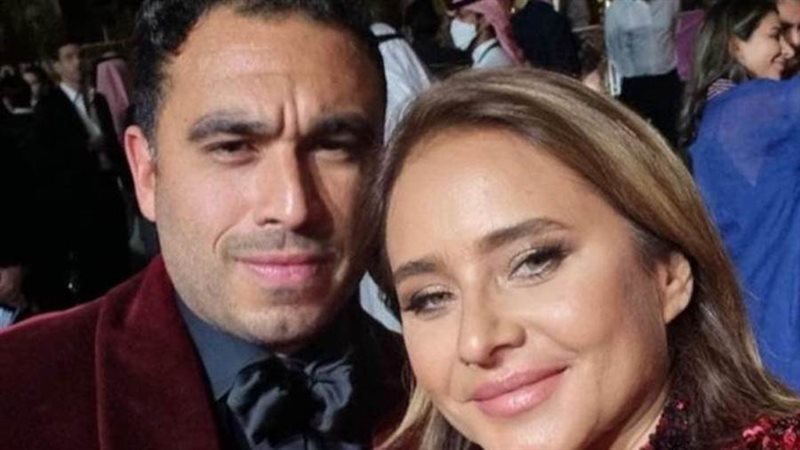 نيللي كريم وزوجها