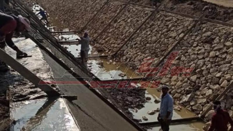 تبطين الترع