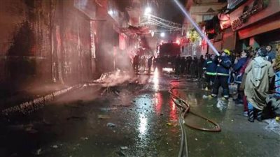 السيطرة على حريق بمعرض موبيليا وورشة استورجى بشبرا الخيمة