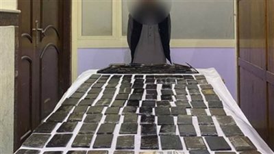 ضبط 150 طربة لمخدر الحشيش بحوزة أحد العناصر الإجرامية بالإسكندرية