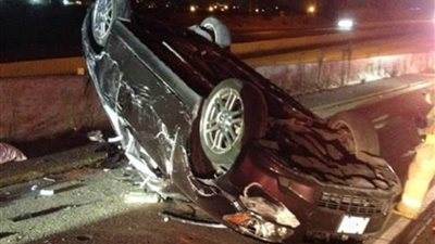 بالأسماء.. مصرع وإصابة 11 شخصًا فى حادث انقلاب سيارة بالطريق الحر بالقليوبية 