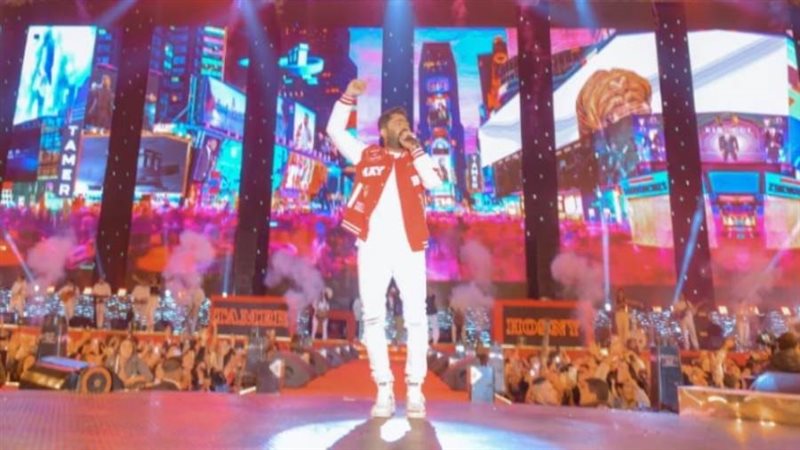 تامر حسنى بجامعة