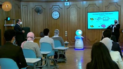 السيسي:الرقمنة هى المستقبل وأدعو الطلاب للالتحاق بكلية الذكاء الاصطناعي