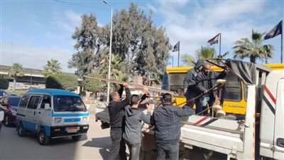 رفع وإزالة 300 إشغال طريق ثابت ومتحرك فى حملة بالبحيرة 