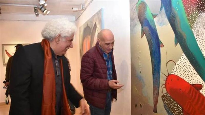 جانب من معرض د.عبدالوهاب