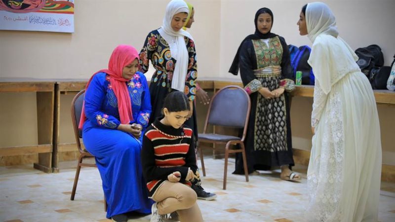 جانب من العرض المسرحي