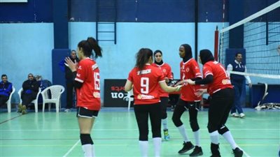 سيدات طائرة الأهلي يفزن على الجزيرة بالدوري