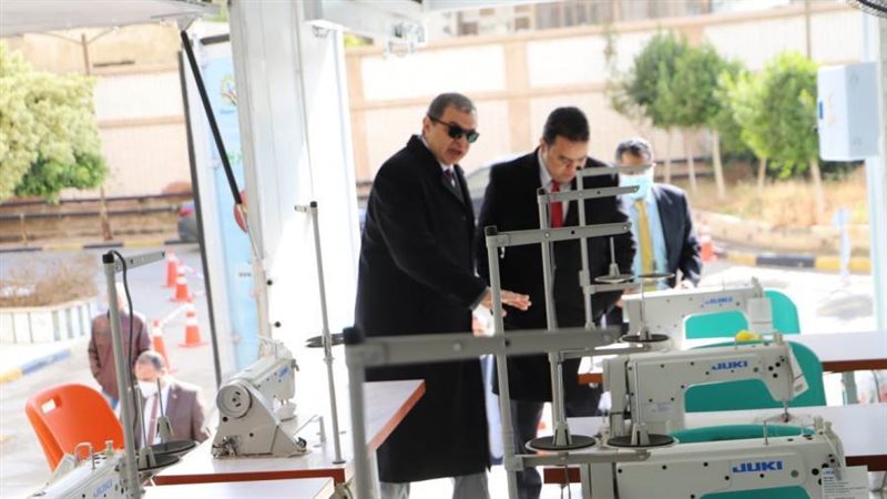 خلال تفقد وحدة التدريب