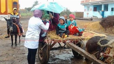 تحت تساقط الأمطار..