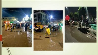 تكثيف أعمال كسح وشفط مياه الأمطار المتراكمة بشوارع بالشرقية 