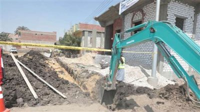 50% نسبة الإنجاز فى توصيل الغاز الطبيعى لقرى حياة كريمة ببنى سويف