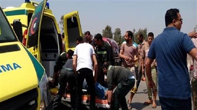إصابة شخصين فى حادث تصادم بالطريق الزراعى فى قها