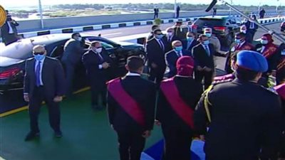 بالصور.. الرئيس السيسي يفتتح محور الشهيد الرائد باسم فكري