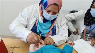 تطعيم أكثر من مليون طفل بالحملة القومية للتطعيم ضد مرض شلل الأطفال بالشرقية 