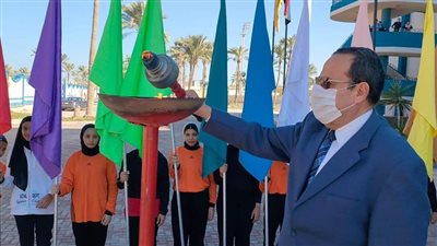 محافظ شمال سيناء يوقد شعلة تصفيات أولمبياد المحافظات الحدودية 
