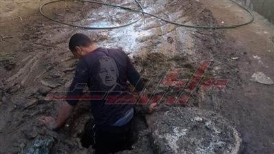  تسليك خطوط خفض المنسوب بقلين في كفر الشيخ