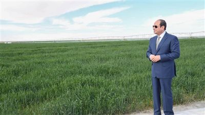 شاهد.. افتتاح الرئيس السيسي مشروعات زراعية بتوشكي اليوم