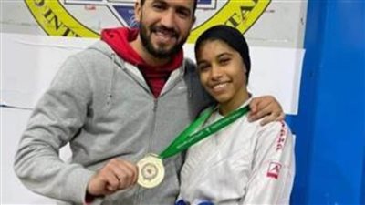 لاعبة كاراتيه الزمالك آية إبراهيم تتوج بذهبية بطولة الجمهورية