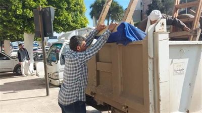 تشميع ٦ ورش ورفع ٥٢٣ حالة إشغال طريق في حملة بالبحيرة