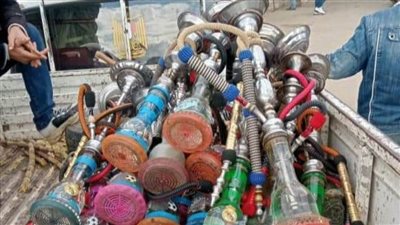 غلق ٧ محال ومنشآت ومصادرة ٥١ شيشة فى حملة مكبرة بالبحيرة 