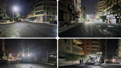 محافظة الجيزة ترصف عددًا من محاور ومتفرعات شارع الهرم لتيسير الحركة المرورية