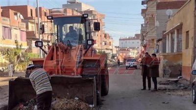 حملات نظافة مكبرة بمدينة سيدي غازي في كفر الشيخ