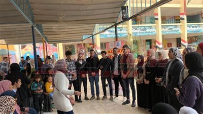 قافلة فنية لطلاب مدرسة التربية الفكرية والإعداد المهني بكفر الشيخ
