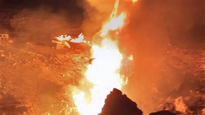 إخماد حريق في خط أنابيب نفط شمال لبنان