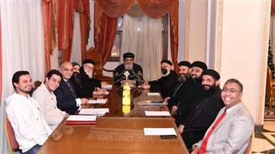 تفاصيل اجتماع البابا تواضروس مع لجنة اليوبيل الذهبي لإكليريكية الإسكندرية 