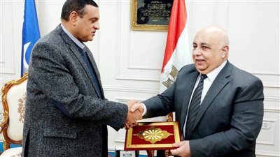 محافظ البحيرة يستقبل اللواء هشام الحلبي مستشار أكاديمية ناصر العسكرية العليا