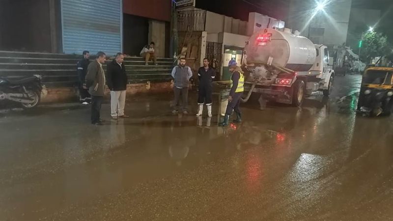 سقوط امطار بأسيوط