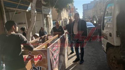 إزالة الإعلانات المخالفة ورفع الإشغالات من شوارع كفر الشيخ