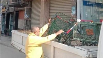 مصادرة ١٩٧ شيشة ورفع ٤٣٠ إشغال طريق فى حملة بالبحيرة