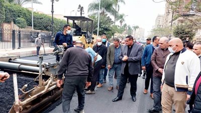 محافظ البحيرة يتفقد أعمال رصف وتطوير شارع الجمهورية بدمنهور