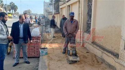 أعمال مكثفة لتطوير شوارع وميادين دسوق في كفر الشيخ
