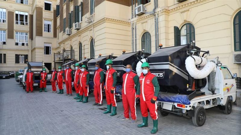 اصطفاف المعدات الجديدة