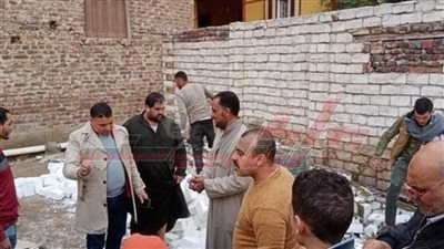 إزالة البناء المخالف بمدينة سيدي غازي في كفر الشيخ
