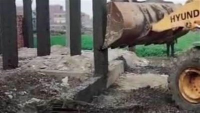 إزالة التعديات علي الأراضي الزراعية ورفع الإشغالات بمراكز ومدن الشرقية